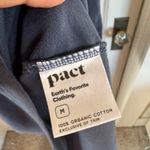 Pact navy blue organic cotton shirt dress size medium Photo 3