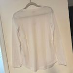 Splendid NWT  V-Neck Long Sleeve Maternity T-Shirt In White Size XS Photo 4