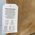 Anthropologie Sundance Lotus Blossom Goat Suede Leather Fur Vest Vintage Tan Photo 8