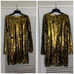 Alexis Glam Clothing by  Pierre Gold Sequin dress Photo 1