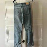 ZARA Light wash  jeans. Split at the front on both sides. Size 4. Photo 4