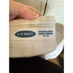 Old Navy  Womens Jeggings Sz 18 Super Skinny Jeans Rockstar White Mid Rise Ripped Photo 9