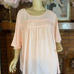 Valerie Stevens BLUSH PINK FLOWY TUNIC BLOUSE NWT (3X) Photo 0