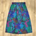 Norton Mcnaughton Vintage  Colorful Jewel Tone Paisley Skirt USA Made Size 12 Photo 0