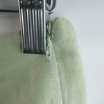 Jennifer Eden 6 Linen Lime Flat Fitted Pants Green Photo 5