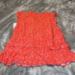 Wallflower Pink & Red Flutter Sleeve Ruffled Blouse Size XL Photo 1
