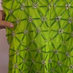 Mac Duggal SCOOP NECK EMBELLISHED MINI DRESS Shade Green Apple Retail $398 Photo 4