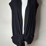 Urban Outfitters Silence + Noise  Black Sleeveless Tie Front Top Photo 0
