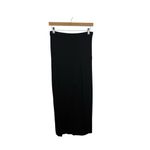 H&M  Women’s Jersey Knit Crossover Front Midi Skirt Black Size S Photo 3