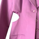 ZARA 🔆  Purple Cutout Blazer with Notched Lapels and Tailored Fit - Size Small Photo 4