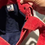 Roxy  Tote Bag Y2k Red Corduroy Front and Back Pockets Double Handle Straps Vtg. Photo 5