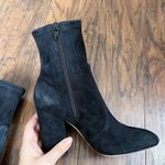 Valentino Garavani Valentino • Stretch-Suede Sock Boots ankle booties block heeled zip leather Photo 9