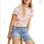 Free People ✨HP✨NWOT✨ Tourist T-Shirt Pink Floral Blush✨ Photo 6