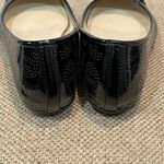 Etienne Aigner  Black Patent Leather Look Perforated Logo Ballet Flats-7.5 Photo 4