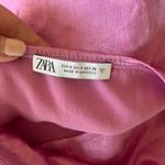 ZARA Pink Satin Maxi Dress Photo 4