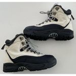 Alpine Design Women’s Sz 8 Boots Blue White Cream Leather Activewear Travel Photo 1