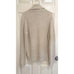 Old Navy Cozy Knit Turtleneck Sweater Ribbed Oversized Pullover Neutral Medium Photo 4