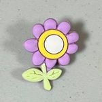 Crocs Purple Pastel Daisy Flower Floral Shoes Shoe Charm Jibbitz 🪻 Photo 1