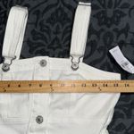 American Eagle AE size XS white button up denim mini length dress overall pockets adjustable Photo 6