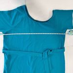 Torrid NWT  Aqua Blue Lightweight French Terry Off Shoulder T Shirt Belt Dress 3X Photo 6