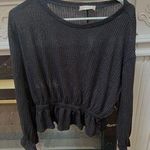 Altar'd State  Black Cropped Blouse  Photo 0