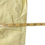 Theory NWT Womens Jennias Butter Yellow Smocked Linen Blend Sleeveless Top Large Photo 5