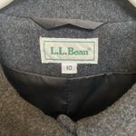 LL Bean Vintage '90s Dark Gray Wool Button Down Jacket Size 10 Photo 2