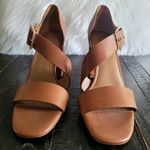 Aerosoles  Lenox Heeled Sandal Tan Leather Women's Size 9.5 Photo 1