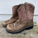 Ariat  Fatbaby Brown 8” Round Toe Bomber 10004730 Size 9.5B EUC Photo 2