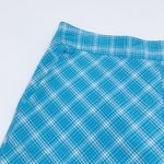 Lady Hagen  Golf Skort Athletic Skirt Blue Plaid Pleated Front Women's Size 8 Photo 5
