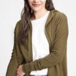 Gap  Womans Lightweight Olive Green Hooded Cardigan Size Medium Photo 0