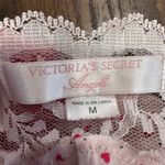 Victoria's Secret Vintage  Angel Pink Hearts Lace Trim Slip Dress Nightie Medium Photo 6