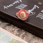 Handcrafted Wire Wrapped Pink Rose Cameo Pink Shell Ring Size 6.5 Photo 7