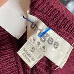 Umgee | Burgundy Flutter Shoulder Sweater Sz S Photo 57