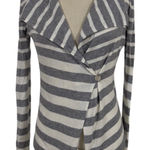 Banana Republic Petite XS Striped Wrap Cardigan Sweater Long Sleeve Cotton Wool Photo 0