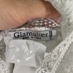 Glamaker Women's White Fit & Flare Slit Front Sleeveless Maxi Dress Size L Size L Photo 5