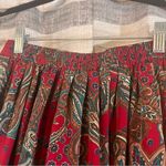 Alfred Dunner  Red Paisley Pleated Midi Skirt Size‎ 8 Photo 3