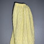 Sophie Rue Yellow Long Sleeve Runched Summer Crop Top Square Neck XS Photo 3