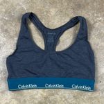 Calvin Klein Gray and Green Bra with Racerback
Size: Medium Photo 0