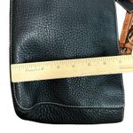 Coach Vintage 00s Y2K  Black Pebbled Leather Chelsea Handbag Brown Straps Purse Photo 4