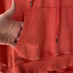 Aerie Lightweight Coral 1/4 Zip Hoodie Hooded Sweatshirt Hoody Distressed Photo 4