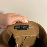 Alice + Olivia  Classics Wide Leg Trouser Pants in Tan/Brown size 2 Photo 5