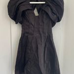 Aje Black Butterfly Sleeve Mini Dress Photo 7