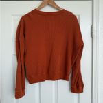 Madewell  Waffle Knit Boxy Sweatshirt Tee Sweater Medium M 100% Cotton Photo 2