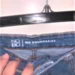 No Boundaries High Rise Festival Fray Hem Denim Shorts‎ Photo 3