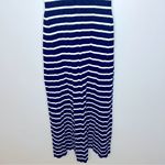 A New Day Striped Sleeveless Linen Blend Knit Sweater Midi Dress Size M Photo 6