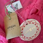 Umgee USA NWT Pink Floral Lace Mini Dress Short Sleeve Shirt Dress Womens Small Photo 9
