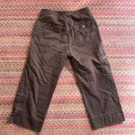 Y2K RETRO VINTAGE BROWN CARGO CROP PANTS Size 10 Photo 4