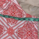 Soiéblu Soieblu medium women’s lined red white geometric print halter dress button neck Photo 3