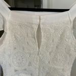 White Birch Lace White‎ Dress Off Shoulder Tiered Ruffle Hem Rayon Blend Small Photo 2